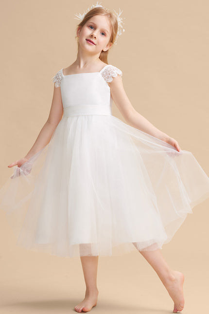 Robe Cérémonie Satin Tulle Chic - gallery 3