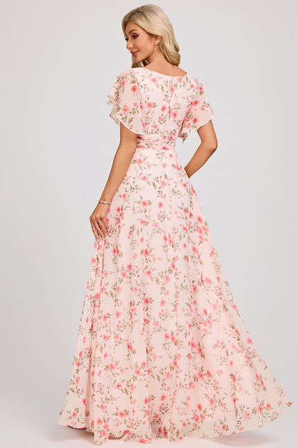 Robe Cérémonie Longue Volants Rose - gallery 5