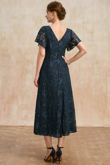 Robe Cérémonie Dentelle Marine - gallery 5