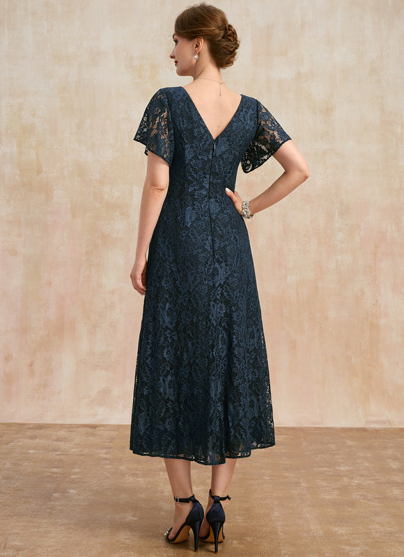 Robe Cérémonie Dentelle Marine - gallery 5