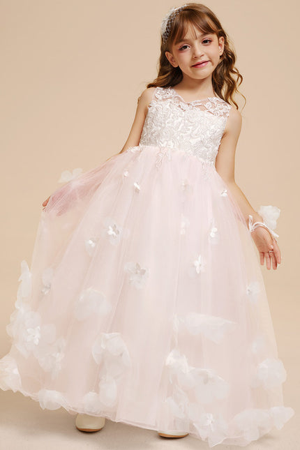 Robe Cérémonie Florale Perlée