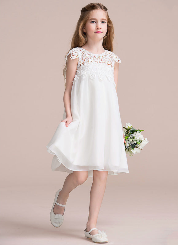Robe Cérémonie Flottante Blanche - gallery 4