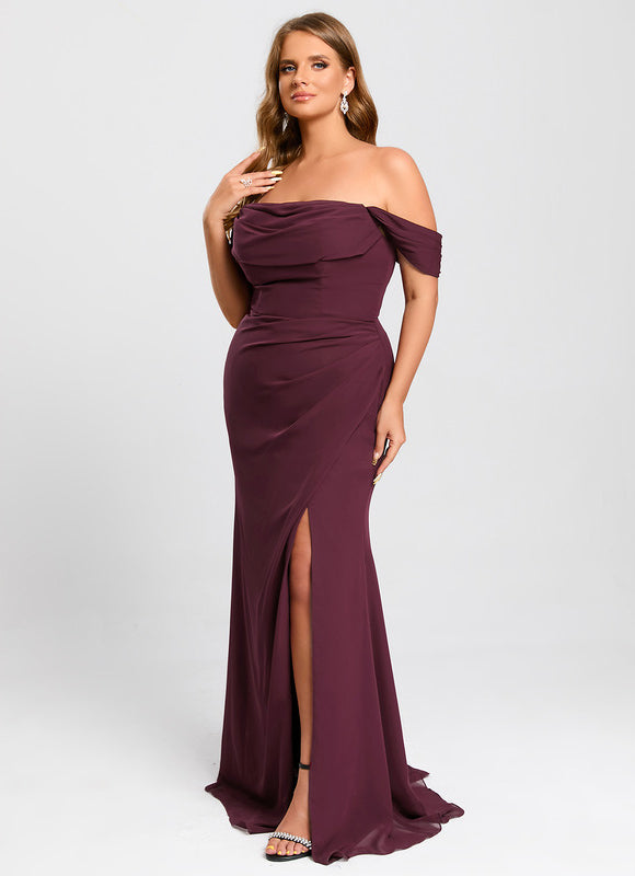 Robe Cérémonie Élégante À Décolleté - gallery 6