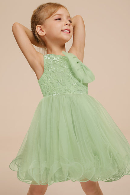 Robe Cérémonie Tulle Verte - gallery 3