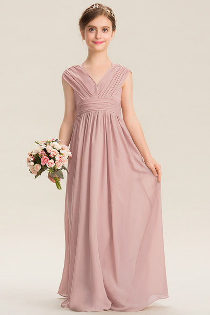 Robe Cérémonie Demoiselle Dhonneur Beige - gallery 2