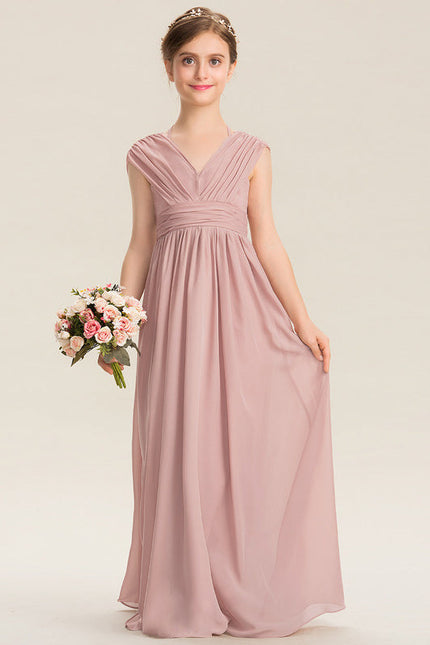 Robe Cérémonie Demoiselle Dhonneur Beige - gallery 2
