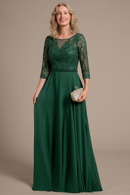 Robe Cérémonie Émeraude Chic