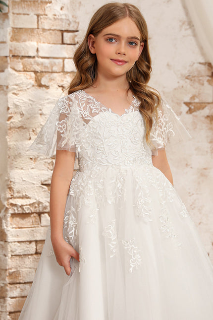 Robe Blanche Ceremonie Fille - gallery 8