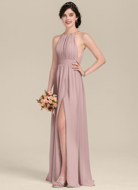 Robe Cérémonie Mousseline Longue - gallery 2