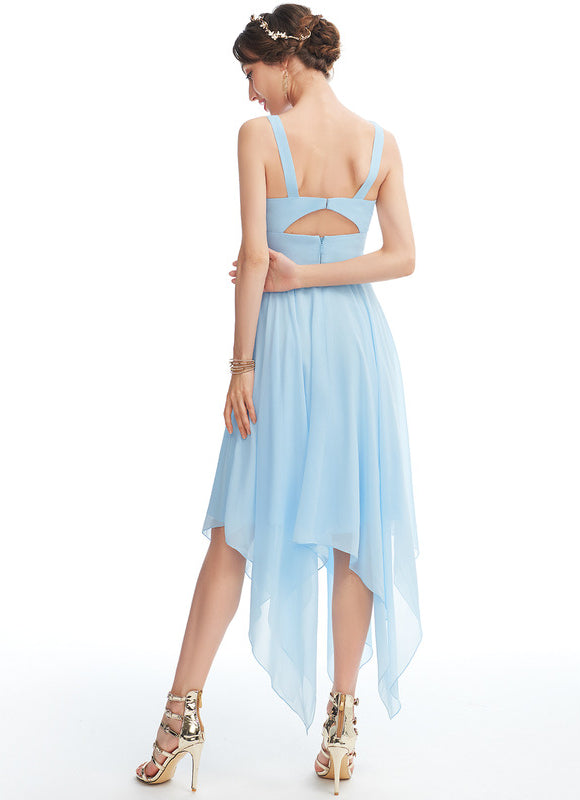 Robe Cérémonie Fluide Marine Élégante - gallery 2