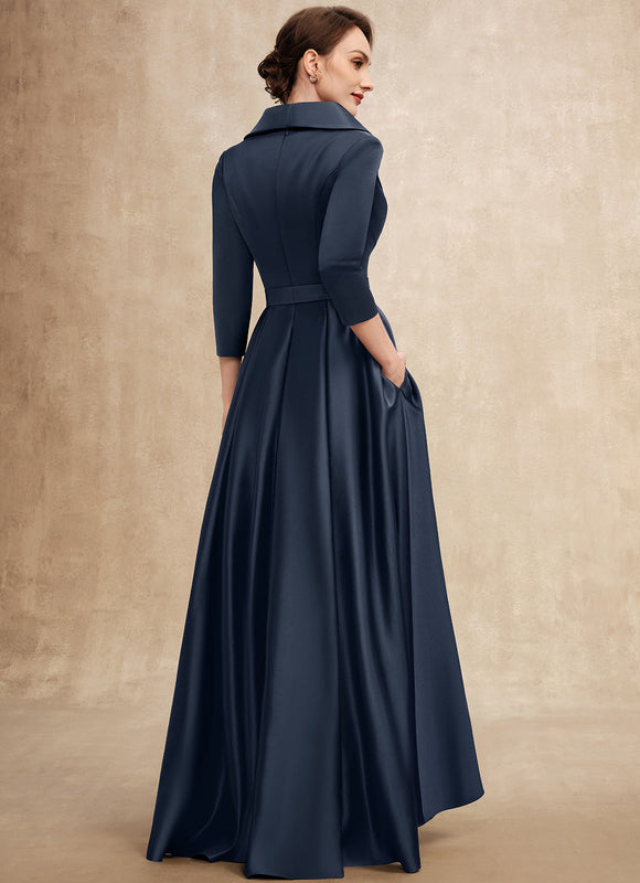 Robe Cérémonie Chic Asymétrique Satiné - gallery 5