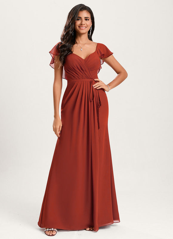 Robe Cérémonie Longue Volants Rose - gallery 5