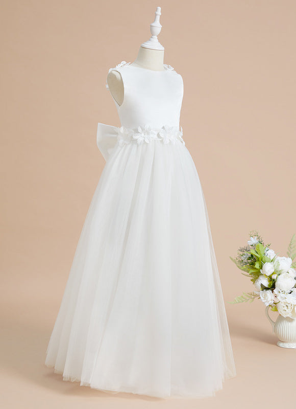Robe Cérémonie Glamour Enfant Satiné - gallery 2