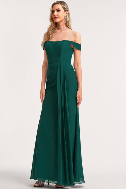 Robe Cérémonie Mousseline Vert Profond - gallery 4