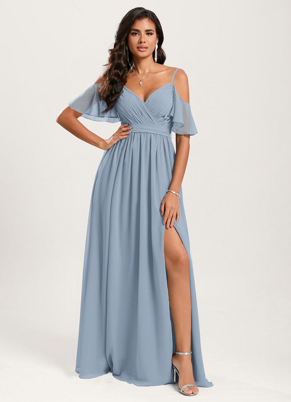 Robe Ceremonie Bleu Clair - gallery 1