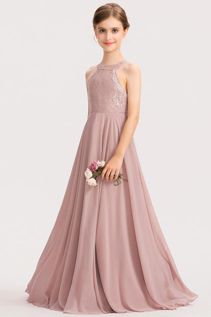Robe Cérémonie Longue Rose Douce - gallery 2