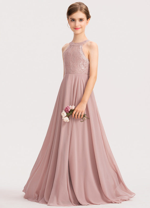 Robe Cérémonie Longue Rose Douce - gallery 2