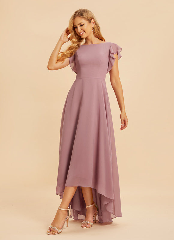 Robe Cérémonie Col Rond Volantée - gallery 3
