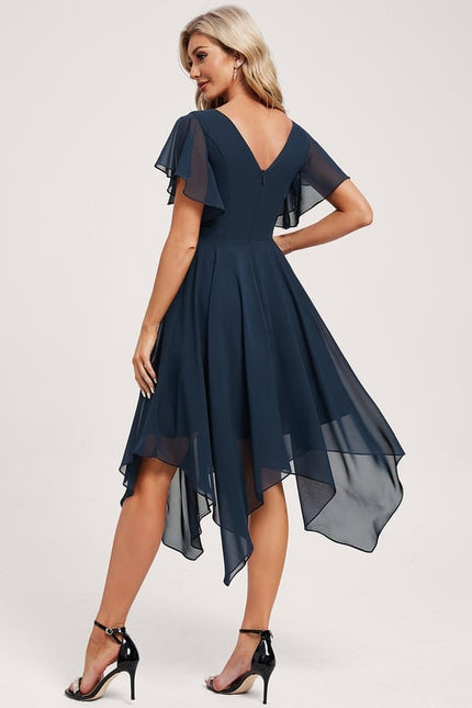 Robe Cérémonie Fluide Marine Élégante - gallery 4