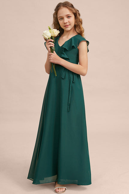 Robe Cérémonie Longue Vert Deau - gallery 1