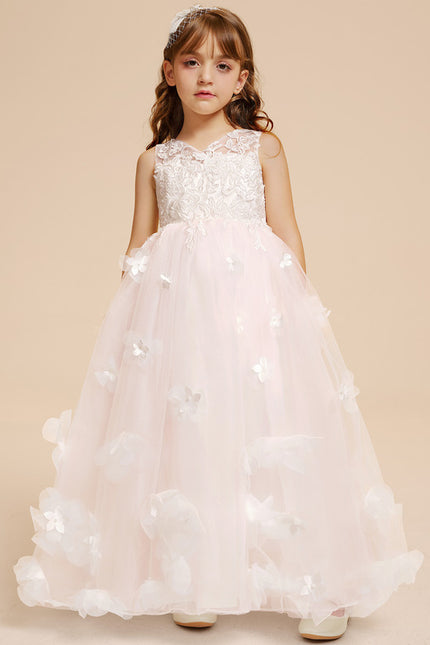 Robe Cérémonie Florale Perlée - gallery 2