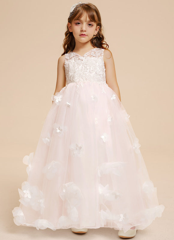 Robe Cérémonie Florale Perlée - gallery 2