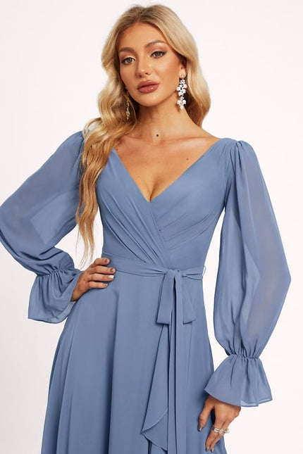 Robe Cérémonie Longue Volants Rose - gallery 4