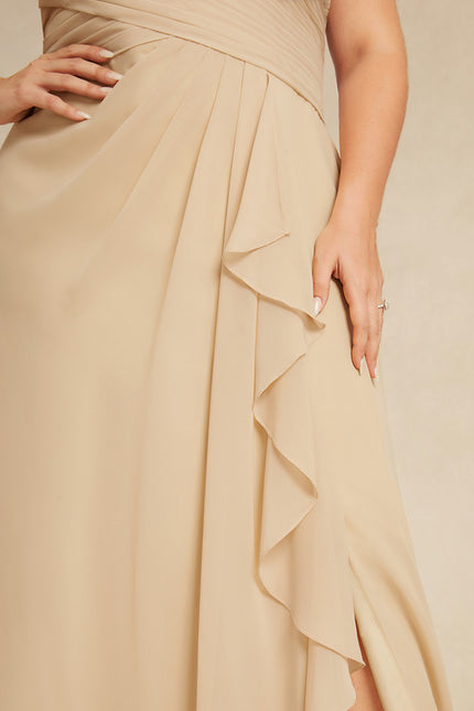Robe Cérémonie Gris Souris Dentelle Élégante - gallery 6