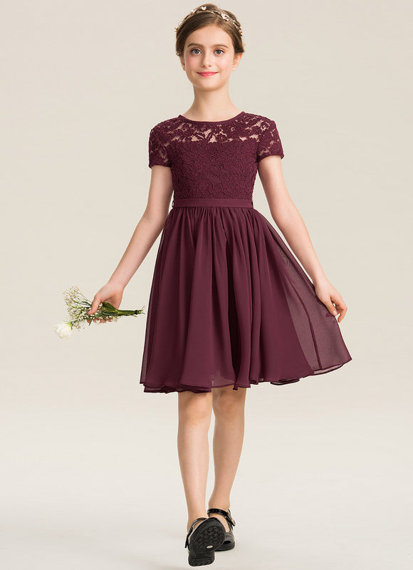 Robe Cérémonie Élégance Velours Aubergine - gallery 1