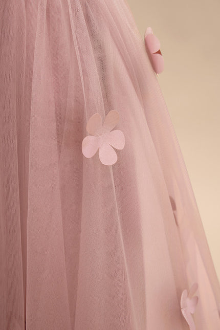 Robe Cérémonie Fleurie Poudrée - gallery 6