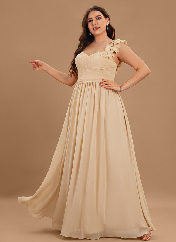 Robe Cérémonie Asymétrique Beige - gallery 4