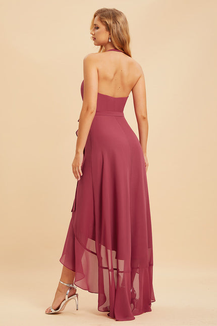 Robe Cérémonie Mousseline Asymétrique - gallery 6