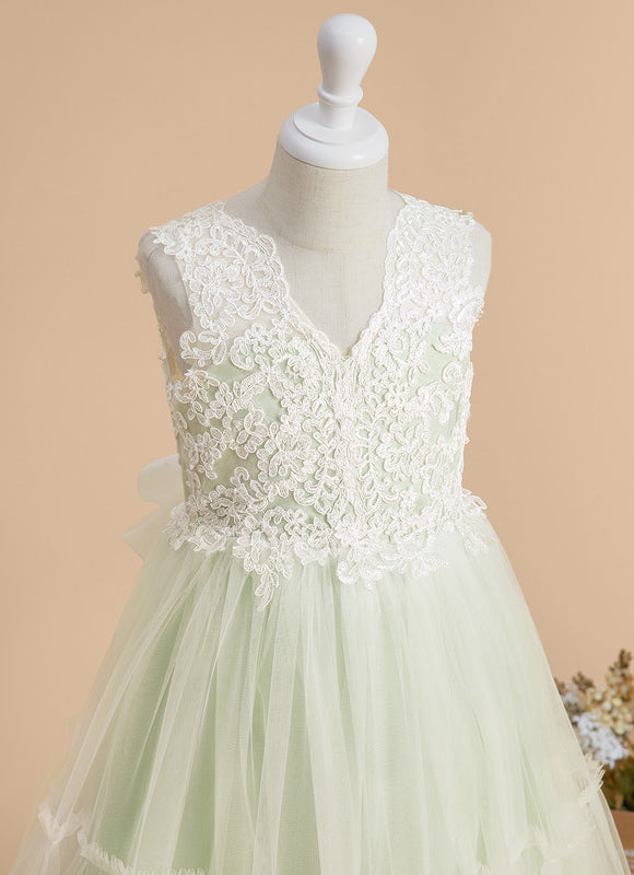 Robe Cérémonie Tulle Vert Doux - gallery 5