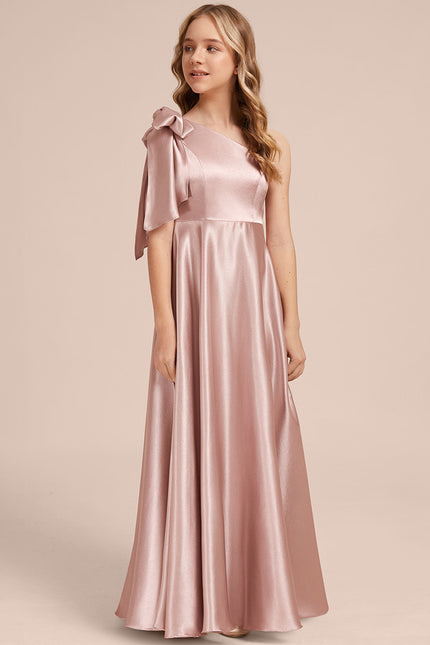 Robe Cérémonie Satin Rose Chic - gallery 5