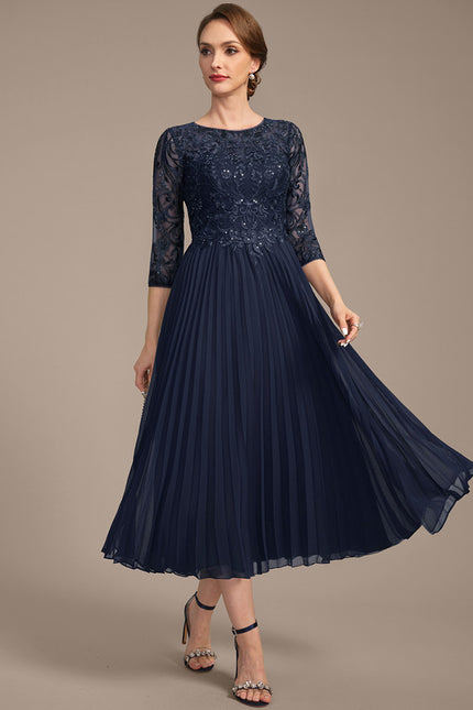 Robe Cérémonie Nuit Plissée Élégante - gallery 1