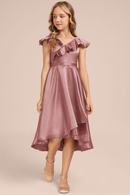 Robe Cérémonie Satin Bleu Ciel - gallery 2