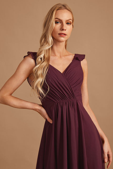 Robe Cérémonie Fluide Marine Élégante - gallery 4