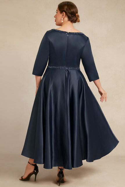 Robe Cérémonie Nuit Étoilée Satinée - gallery 4