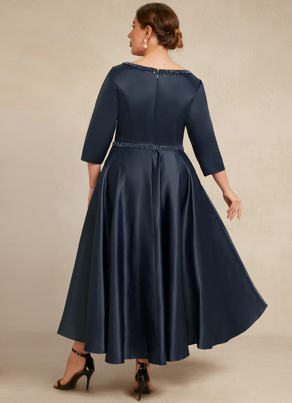 Robe Cérémonie Nuit Étoilée Satinée - gallery 4