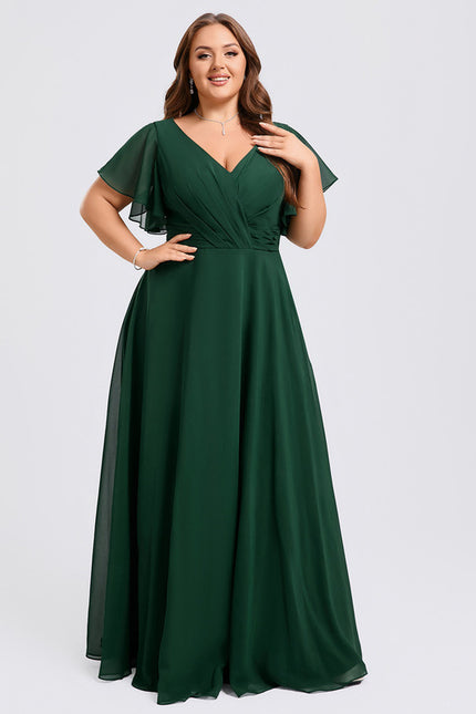 Robe Cérémonie Longue Volants Rose - gallery 8