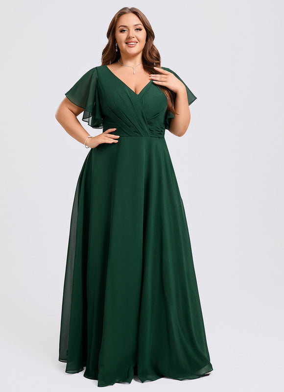 Robe Cérémonie Longue Volants Rose - gallery 8