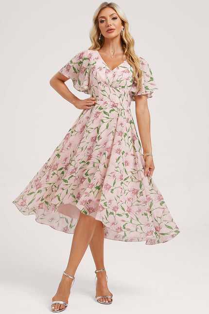Robe Cérémonie Fluide Marine Élégante
