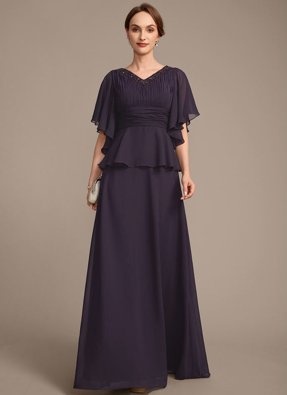 Robe Cérémonie Violette Fluide