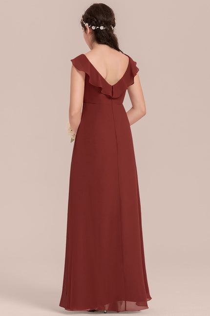 Robe Cérémonie Mousseline Bleu Pastel - gallery 3