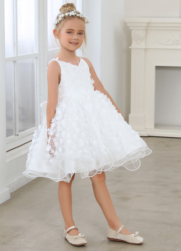 Robe Cérémonie Enfant Fleurie - gallery 3