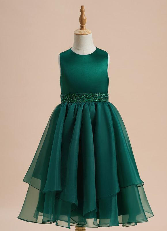 Robe Cérémonie Émeraude Festive