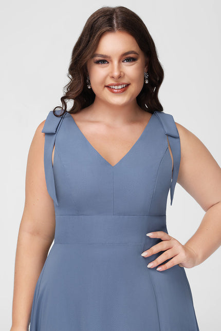 Robe Cérémonie Mousseline Beige - gallery 9