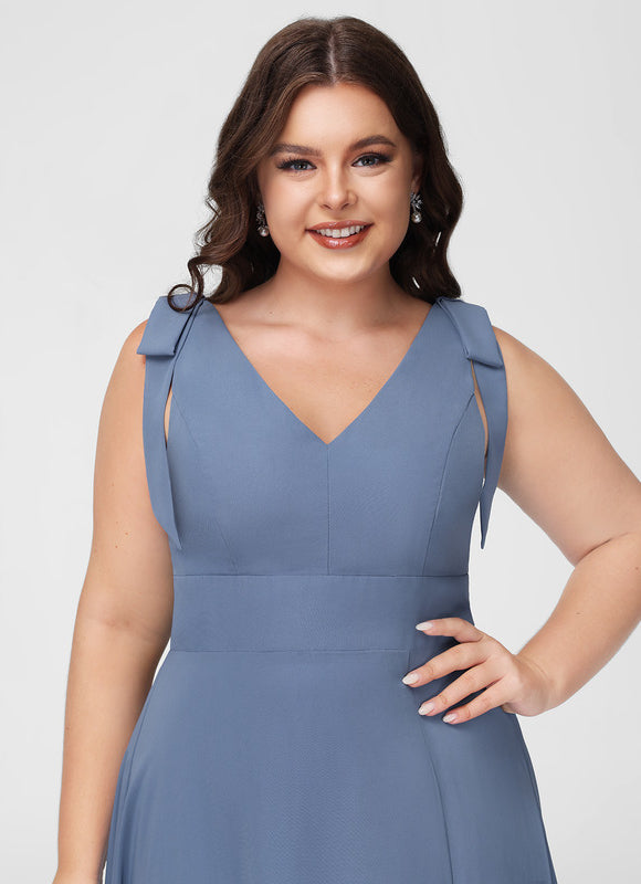 Robe Cérémonie Mousseline Beige - gallery 9