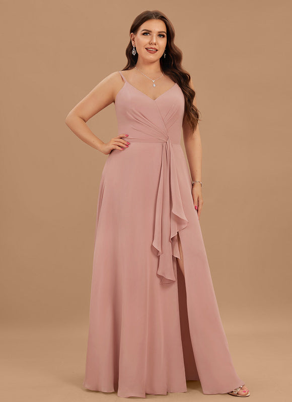 Robe Cérémonie Longue Volants Rose - gallery 6