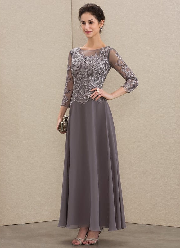 Robe Cérémonie Longue Élégante Bleu - gallery 1